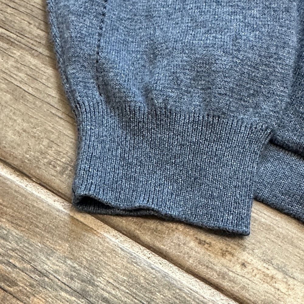 Wrap Charcoal Gray Button-Front Women's Sweater Jacket - Picture 5 of 13